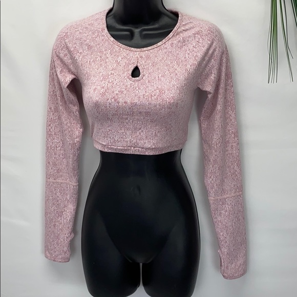 Gymshark fleur texture long sleeve crop top - Picture 3 of 8